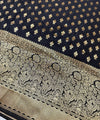 Black Jacquard Silk Saree | Festive & Party Wear