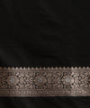 Black Jacquard Silk Saree | Traditional Wedding Wear