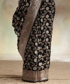 Black Jacquard Silk Saree | Traditional Wedding Wear