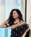 Black Jacquard Silk Saree | Wedding & Festive Wear