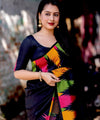 Black Jacquard Silk Saree | Wedding & Reception Wear
