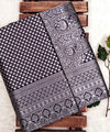 Black Kanjivaram Silk Saree | Bridal & Festive Wear