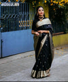 Black Kanjivaram Silk Saree | Ethnic Wear for Women
