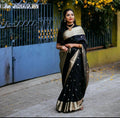 Black Kanjivaram Silk Saree | Ethnic Wear for Women