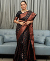 Black Kanjivaram Silk Saree | Ethnic Wear for Women