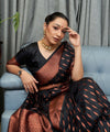 Black Kanjivaram Silk Saree | Ethnic Wear for Women
