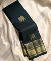 Black Kanjivaram Silk Saree | Festive & Party Wear