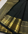 Black Kanjivaram Silk Saree | Festive & Party Wear