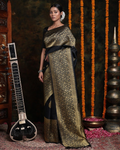 Black Kanjivaram Silk Saree | Traditional Wedding Wear