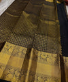 Black Kanjivaram Silk Saree | Traditional Wedding Wear