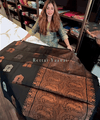 Black Kanjivaram Silk Saree | Traditional Zari Weave