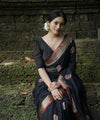 Black Paithani Silk Saree | Wedding & Reception Wear