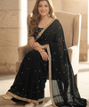 Black Silk Saree | Wedding & Festive Wear