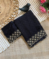 Black Space Silk Jarkan Work Saree for Wedding & Party | RD TAMANAH