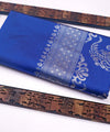 Blue Banarasi Silk Saree | Bridal & Festive Wear
