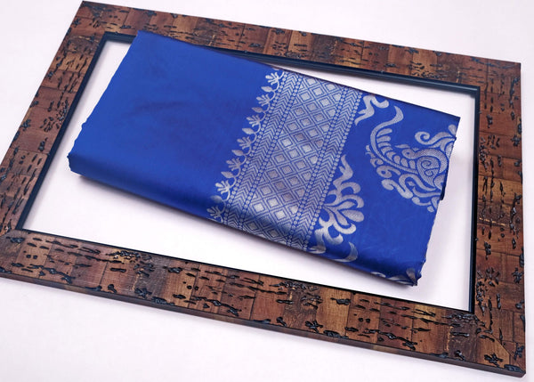 Blue Banarasi Silk Saree | Bridal & Festive Wear