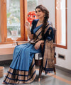 Blue Banarasi Silk Saree | Bridal & Festive Wear