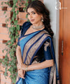 Blue Banarasi Silk Saree | Bridal & Festive Wear