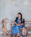 Blue Banarasi Silk Saree | Bridal & Festive Wear