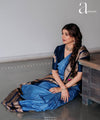 Blue Banarasi Silk Saree | Bridal & Festive Wear