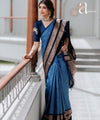 Blue Banarasi Silk Saree | Bridal & Festive Wear