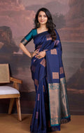 Blue Banarasi Silk Saree | Ethnic Wear for Women