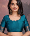 Blue Banarasi Silk Saree | Ethnic Wear for Women