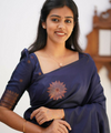 Blue Banarasi Silk Saree | Ethnic Wear for Women