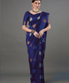 Blue Banarasi Silk Saree | Festival & Ceremony Wear