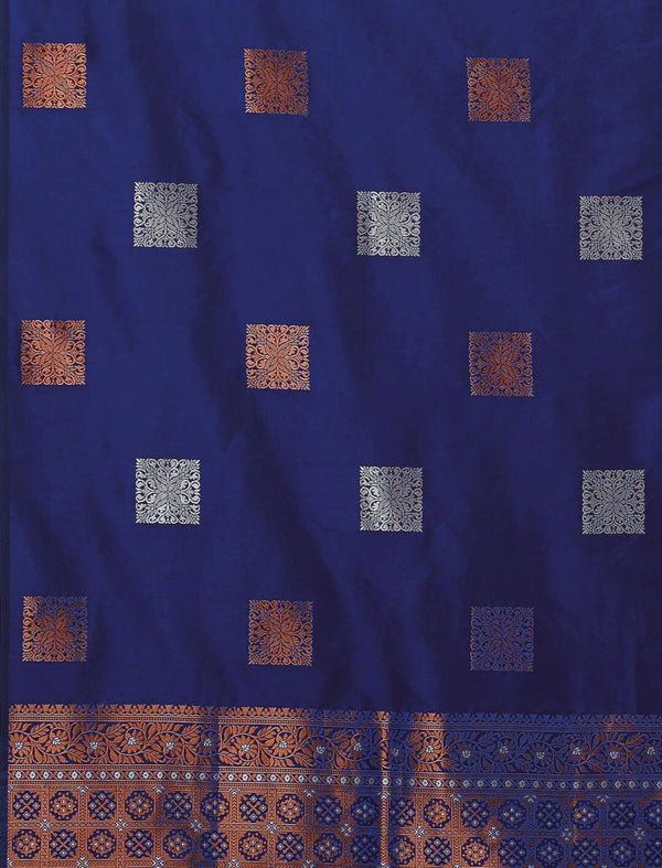 Blue Banarasi Silk Saree | Festival & Ceremony Wear