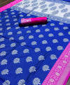 Blue Banarasi Silk Saree | Festival & Ceremony Wear