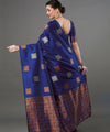 Blue Banarasi Silk Saree | Festival & Ceremony Wear