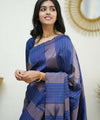 Blue Banarasi Silk Saree | Festive & Party Wear