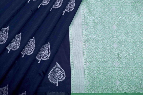 Blue Banarasi Silk Saree | Festive & Party Wear