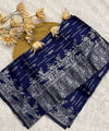 Blue Banarasi Silk Saree | Festive & Party Wear
