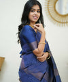 Blue Banarasi Silk Saree | Festive & Party Wear