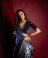 Blue Banarasi Silk Saree | Festive & Party Wear