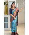Blue Banarasi Silk Saree | Festive & Party Wear