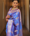 Blue Banarasi Silk Saree | Festive & Party Wear