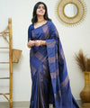 Blue Banarasi Silk Saree | Festive & Party Wear