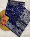 Blue Banarasi Silk Saree | Festive & Party Wear