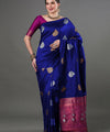 Blue Banarasi Silk Saree | Traditional Wedding Wear