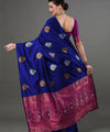 Blue Banarasi Silk Saree | Traditional Wedding Wear