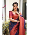Blue Banarasi Silk Saree | Traditional Wedding Wear
