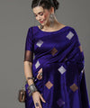 Blue Banarasi Silk Saree | Traditional Zari Weave
