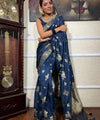 Blue Banarasi Silk Saree | Wedding & Festive Wear
