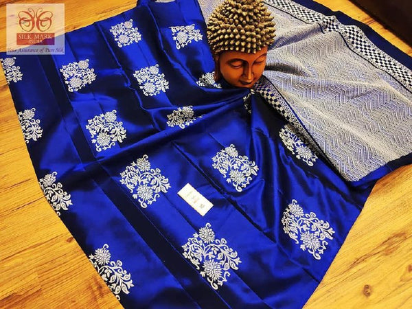 Blue Banarasi Silk Saree | Wedding & Festive Wear