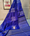 Blue Banarasi Silk Saree | Wedding & Festive Wear
