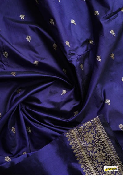 Blue Banarasi Silk Saree | Wedding & Festive Wear