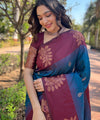 Blue Banarasi Silk Saree | Wedding & Festive Wear